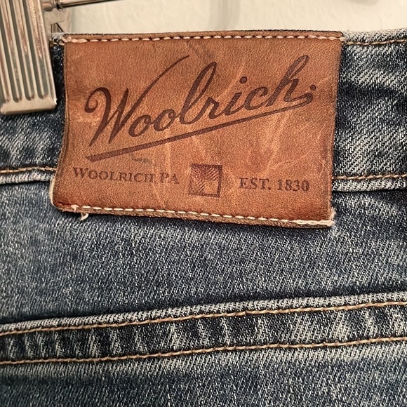 Woolrich Mid Rise Straight Leg Blue Wash Jeans Size 12 - Picture 6 of 8